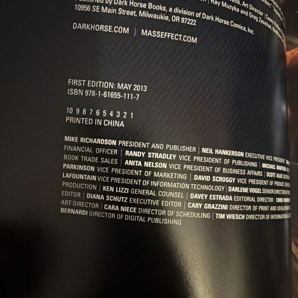 Mass Effect 1 & 2 Comics Hardcover Dark Horse Comics May 2015) Redemption Good